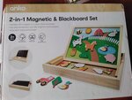 2-in-1 Magnetic & Blackboard set