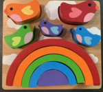Rainbow Bird block puzzle 