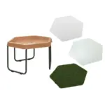 Hex Tray with Stand and Mats