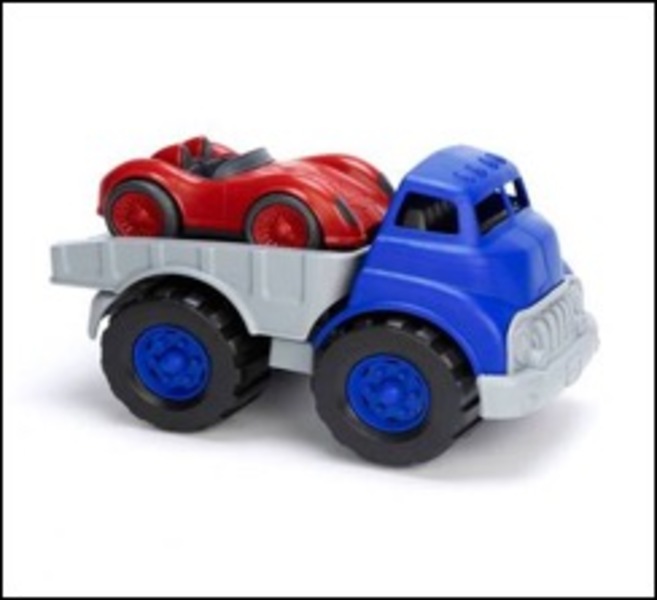 B366: Flatbed Truck & Race Car