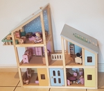 Wooden Dolls House and Furniture