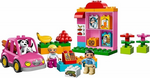 Duplo- Pink car and shop set