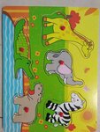 Jungle animal peg puzzle
