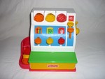Fisher-Price cash register & coins