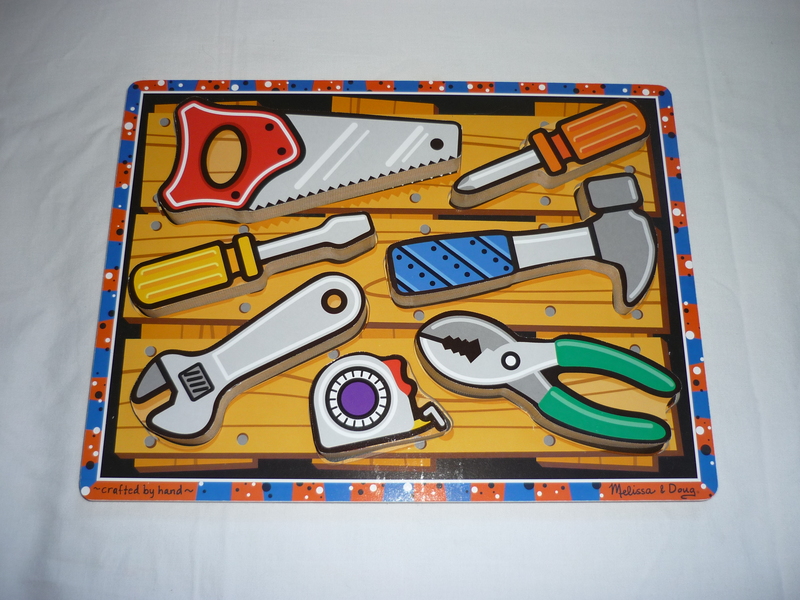 J639: Melissa & Doug Chunky Puzzle Tools
