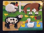 Melissa & Doug Farm Animals Touch & Feel puzzle
