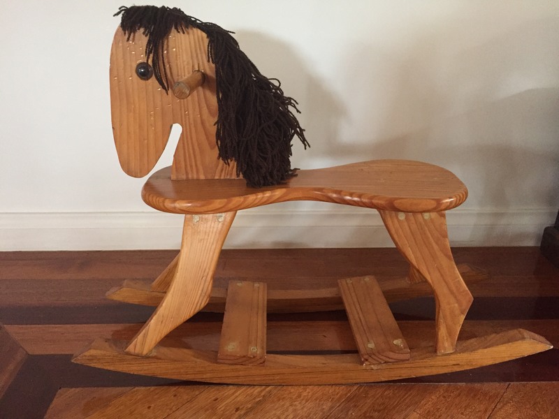 P1: Wooden rocking horse