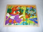 24 Piece Puzzle Prehistoric Sunset