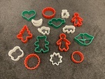Playdough shape cutters