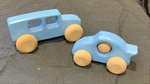 Wooden cars