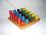 Coloured Pegs Board