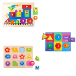 Wooden Puzzles -  Shapes and Colours