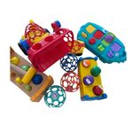 A variety box of early learning toys