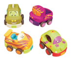 TV143: Wheeeels Set of 4 Soft Cars