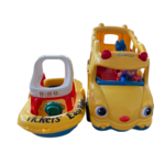 Little people school bus and boat