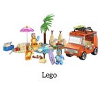 Lego Bluey's Beach and Family Car Trip