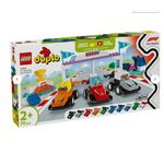 LEGO DUPLO® Town F1® Team Race Cars & Drivers Building Toy for Family Fun 10445