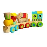 Circus Elephant Wooden Train 