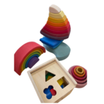 Sorting Box including shape sorter and rainbow sorter