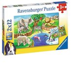Ravensburger - Animals in the Zoo Puzzle 2x12 pieces