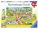 Ravensburger - A Day at the Zoo Puzzle 2x24 pieces