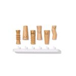 Lovevery Wooden Emotion Dolls & Stand 