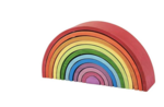 Wooden Stacking Rainbow and semi circles