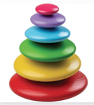 Rainbow Stacking Pebbles