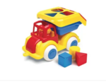 Truck with shape sorters