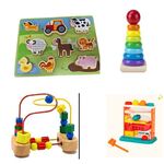 Whacky Ball and First Bead Maze and Animal Puzzle