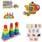 Stacking Toys, Sorting Toys, and Alphabet Blocks and more 