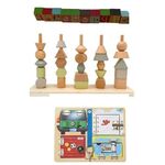 Lock and Latch Board, Stackers and Alphabet Blocks