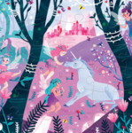 Unicorn Forest Giant Floor Puzzle