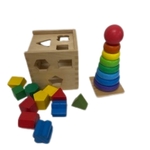 Melissa & Doug Shape Sorter and Rainbow Stacker