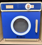 Wooden Washing Machine with laundry basket play set