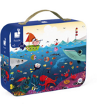 Underwater World 100 Piece Jigsaw Puzzle In Carry Case by Janod