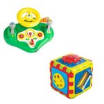 6 in 1 activity cube and John Deere Steering Wheel Busy Driver