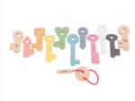 Rainbow Wooden Keys