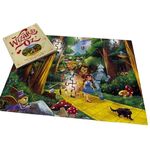 100 piece (large pieces) Wizard of Oz puzzle and book