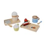 Wooden Coffee and Cake Set