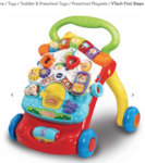 VTech First Steps Baby Walker with Detachable Learning Centre - Red
