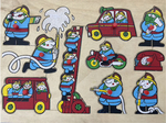 Firefighter 10 piece wooden peg puzzle