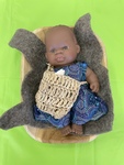 Coolamon Set with Aboriginal baby doll