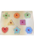 Shapes 8 piece wooden peg puzzle