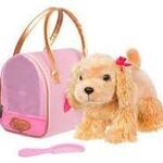 Plush Cocker Spaniel Pup + Bag