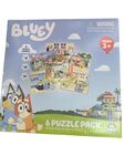 Bluey six puzzles with various number of pieces