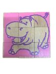 Animal 6 wooden cubed Puzzle