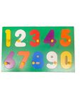 Numbers 10 piece wooden peg puzzle
