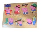 Peppa Pig Team George 7 piece wooden raised puzzle