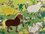 Sensory Farm Animals 4 piece puzzle